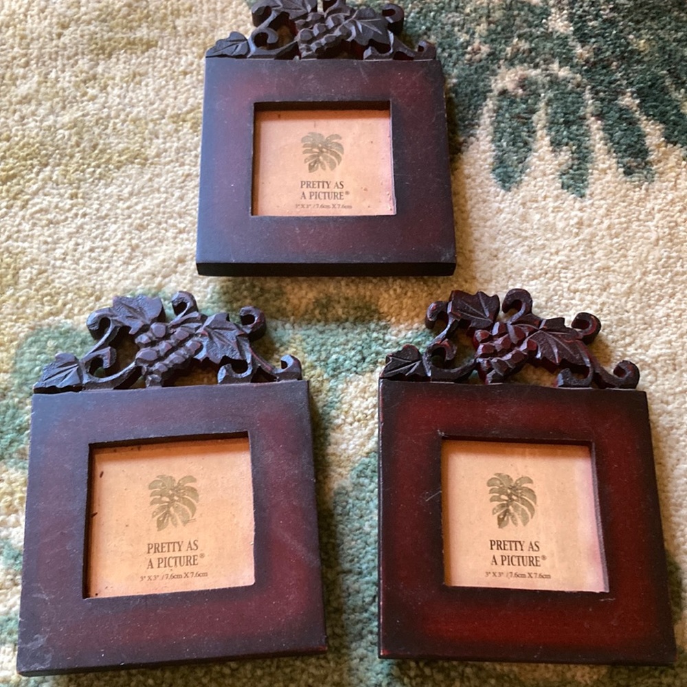 SET of 3 Wood Frames